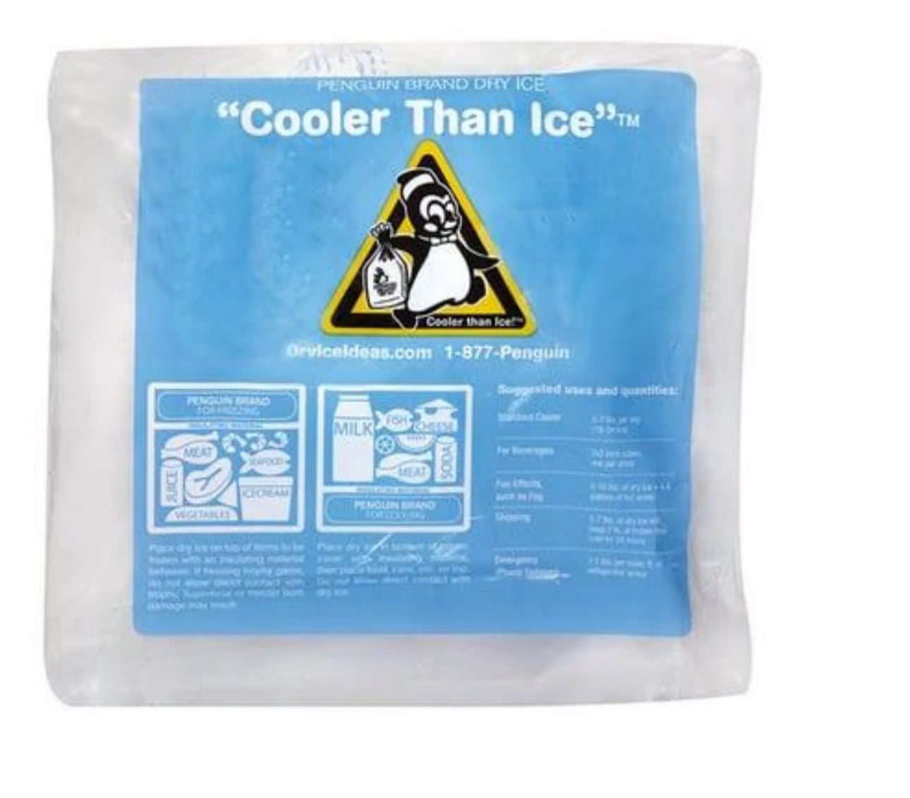 Dry ice (We ship frozen with ice packs but you can add dry ice instead for additional cost)